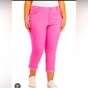 Crown and Ivy Preppy High-Rise Skinny Crop Pink Jeans size 14W

So cute on!!!